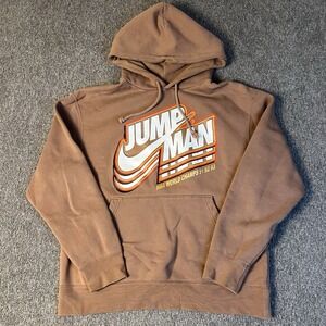 Jordan Jumpman Core Pullover Brown Hoodie Sweatshirt XXL VTG‎ Nike (039)